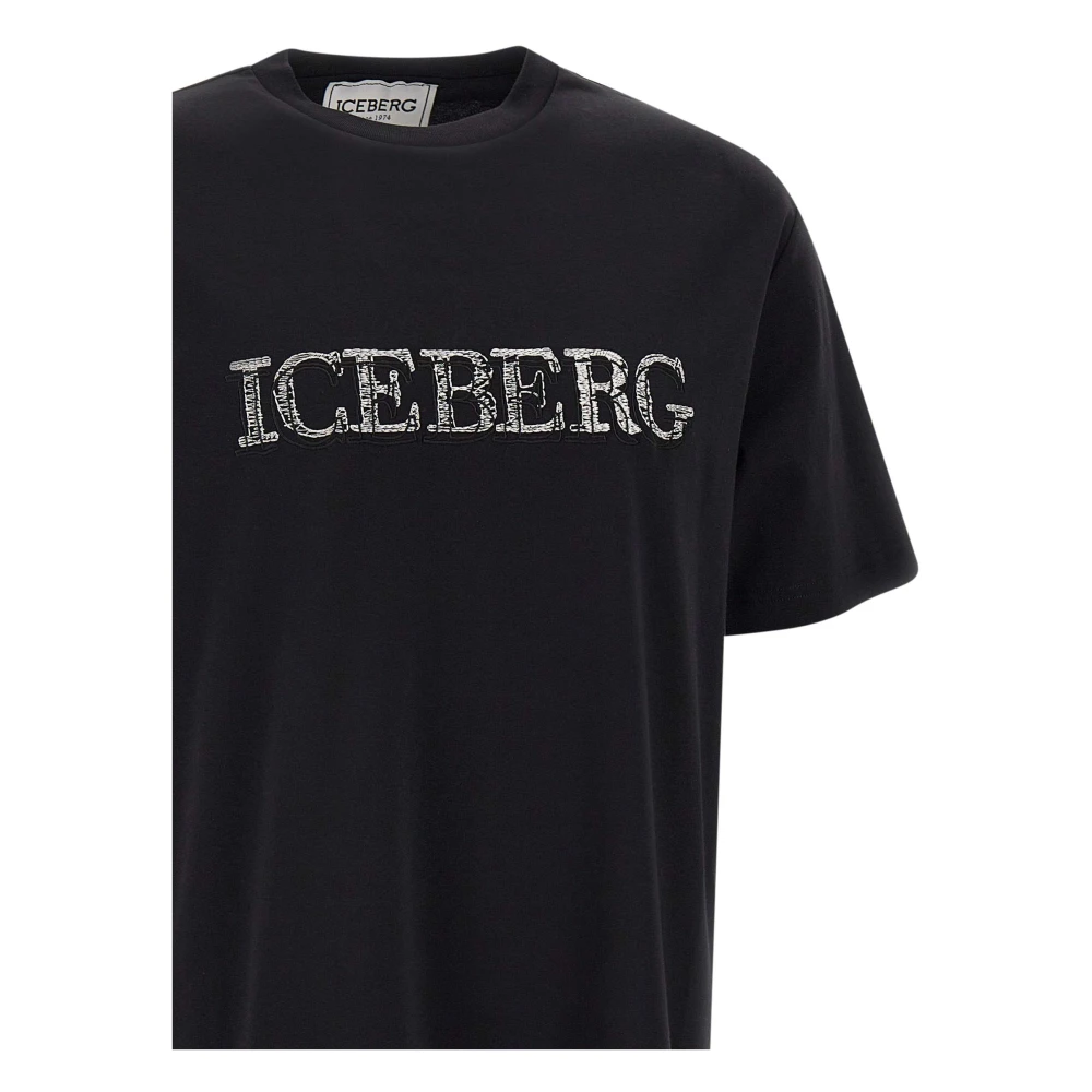 Iceberg T-Shirts Black Heren