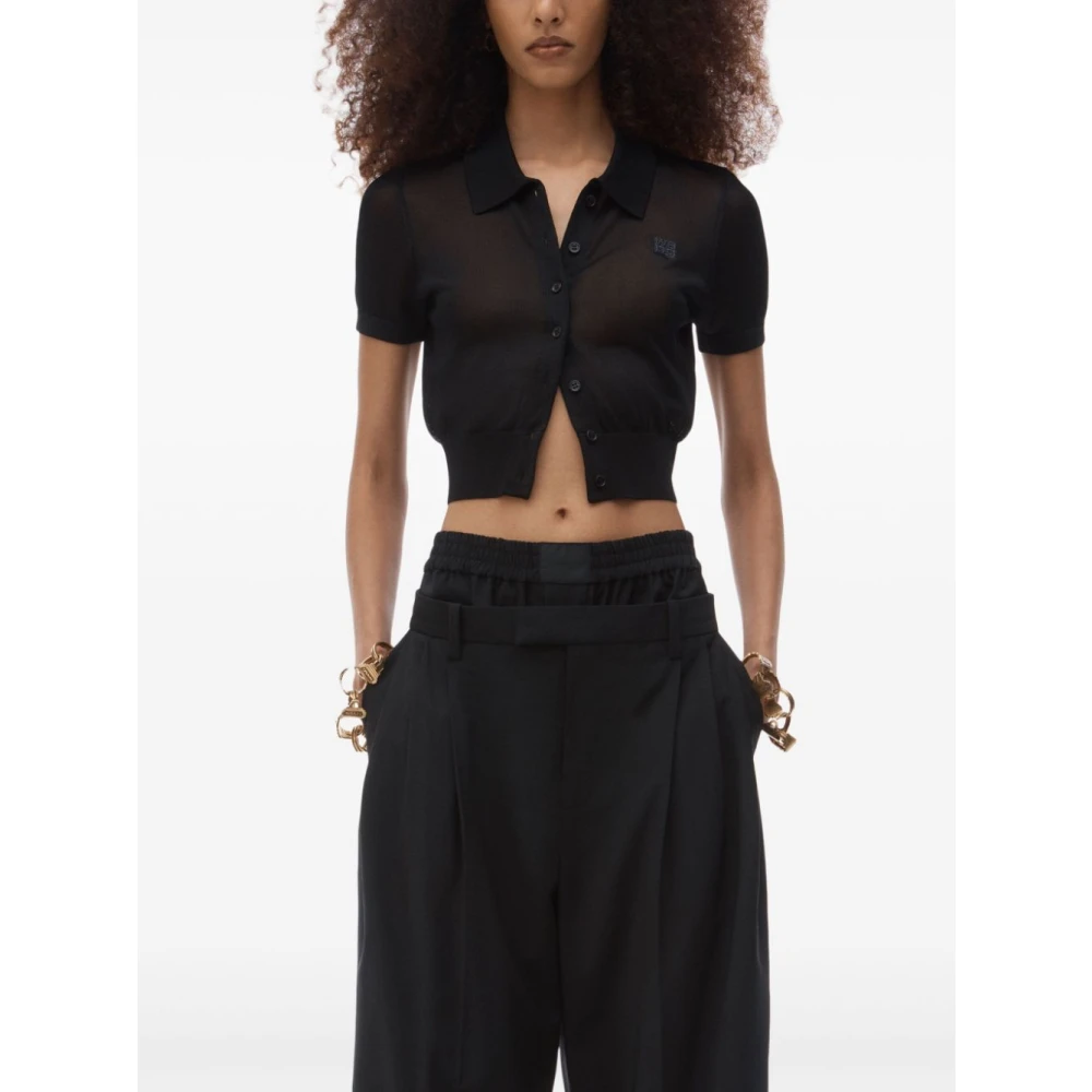 alexander wang Nero T-shirt & Polo Dameskleding Black Dames