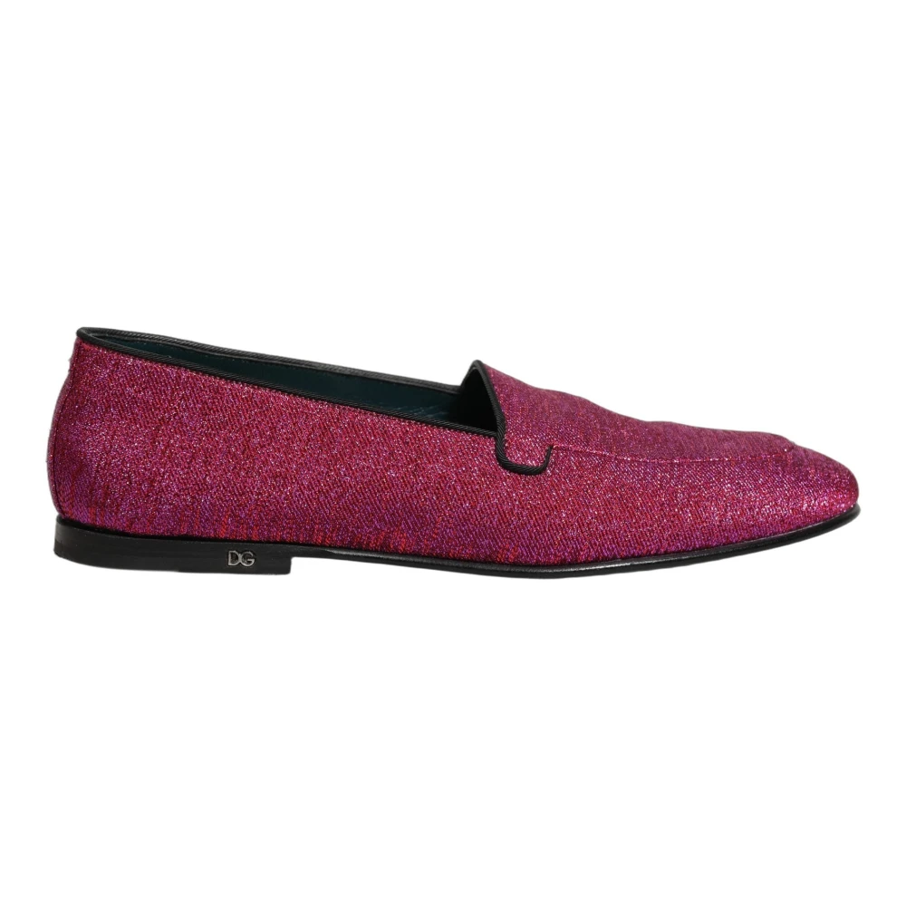 Dolce & Gabbana Men's Pink Loafers, 9 Uk, Loafers Dress Shoes