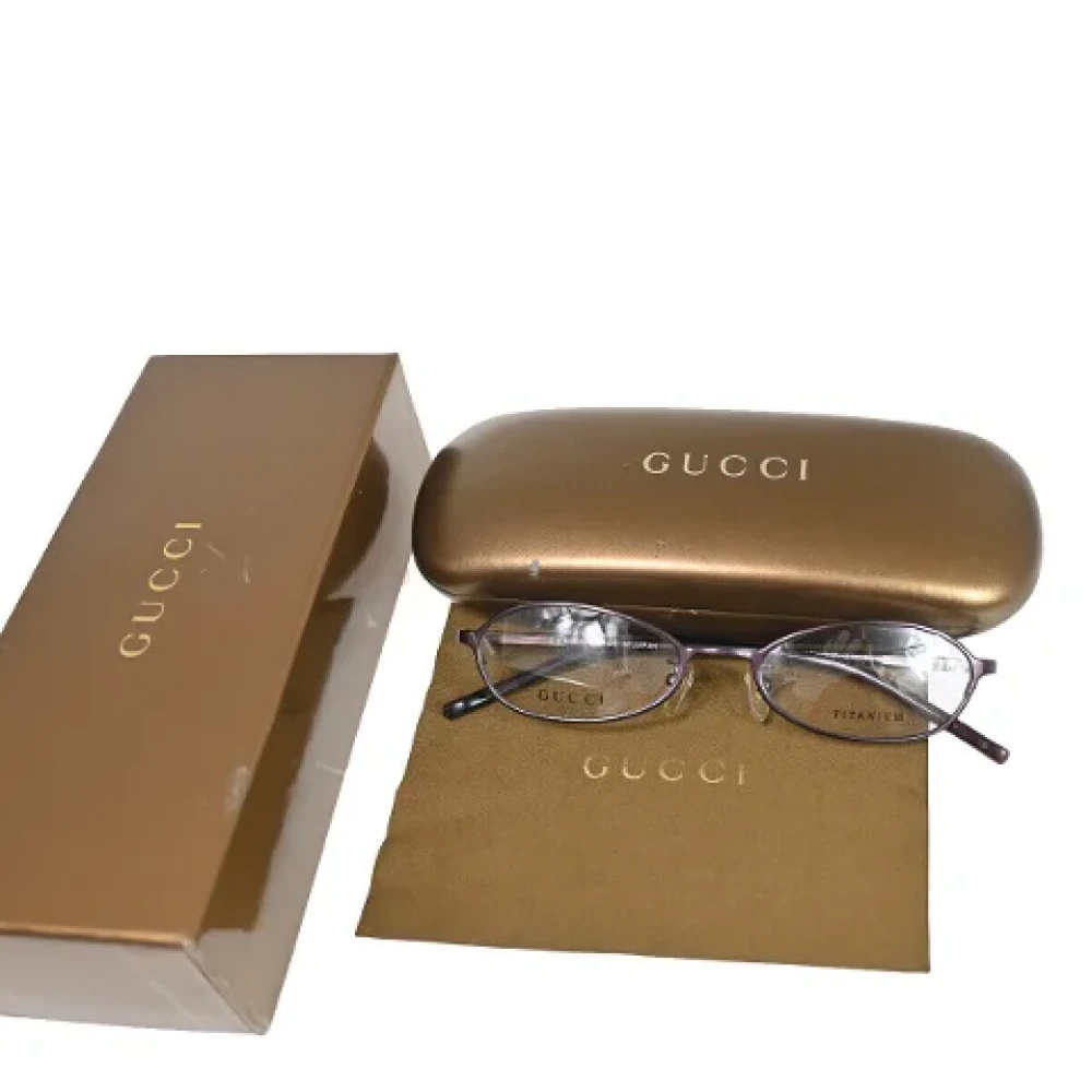 Gucci Vintage Pre-owned Plastic sunglasses Brown Dames