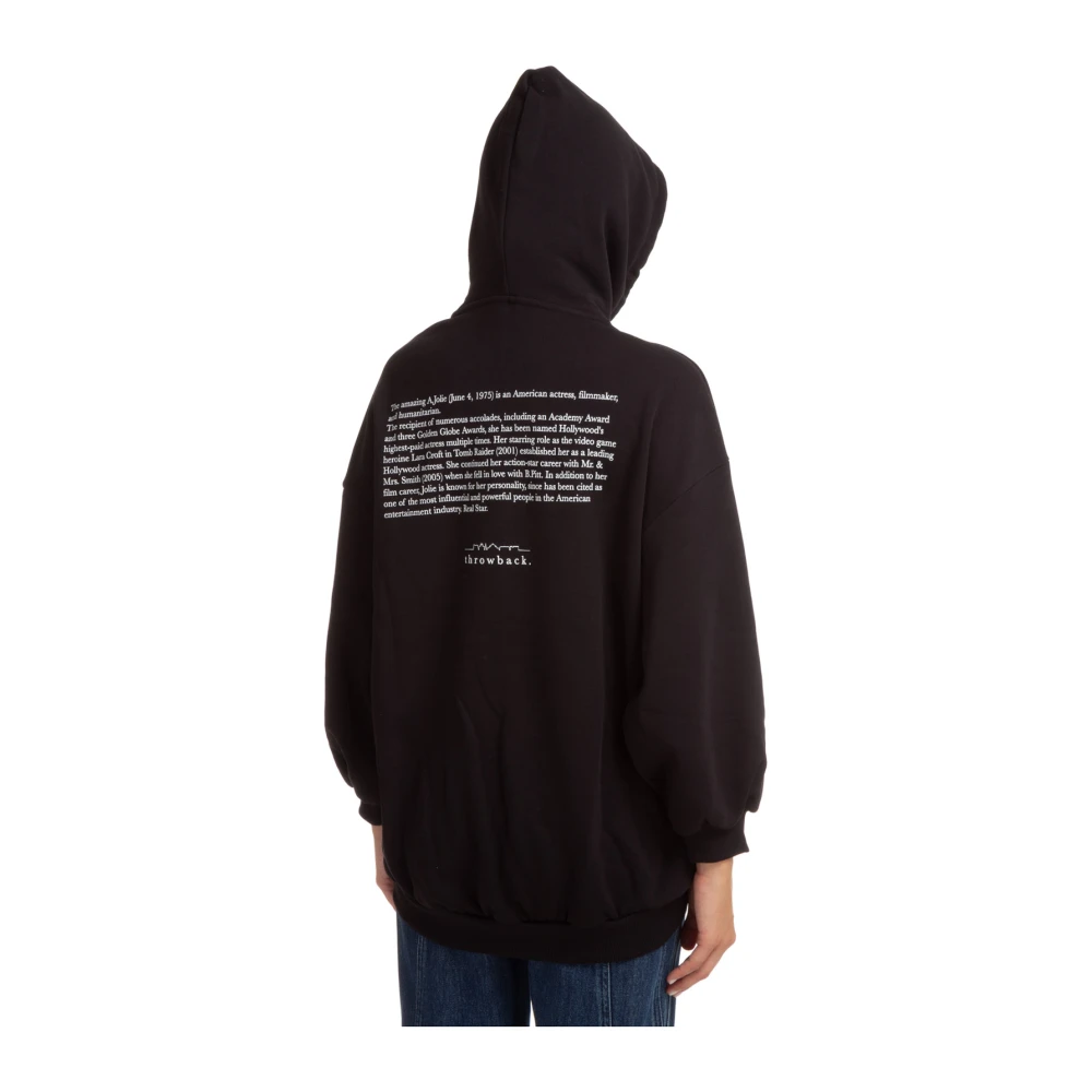 Throwback Hoodie Black Dames