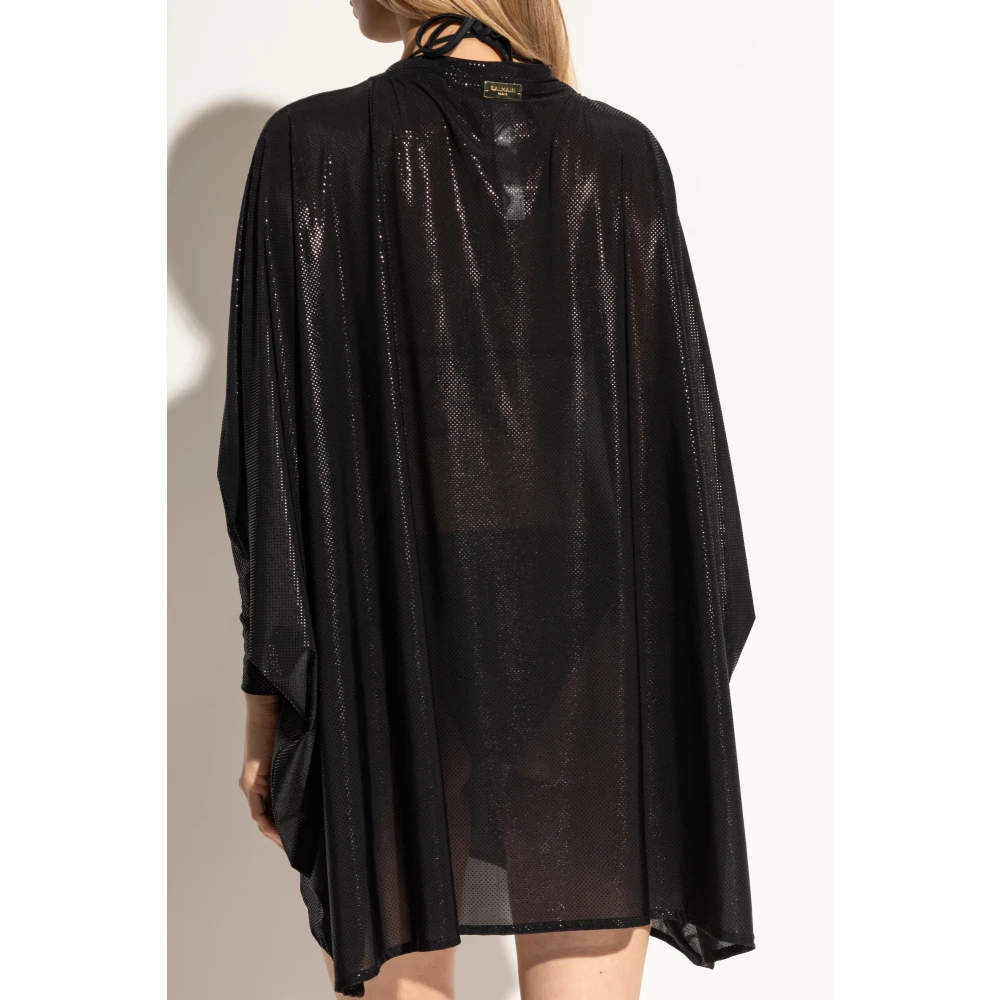 Balmain Korte strandjurk Black Dames