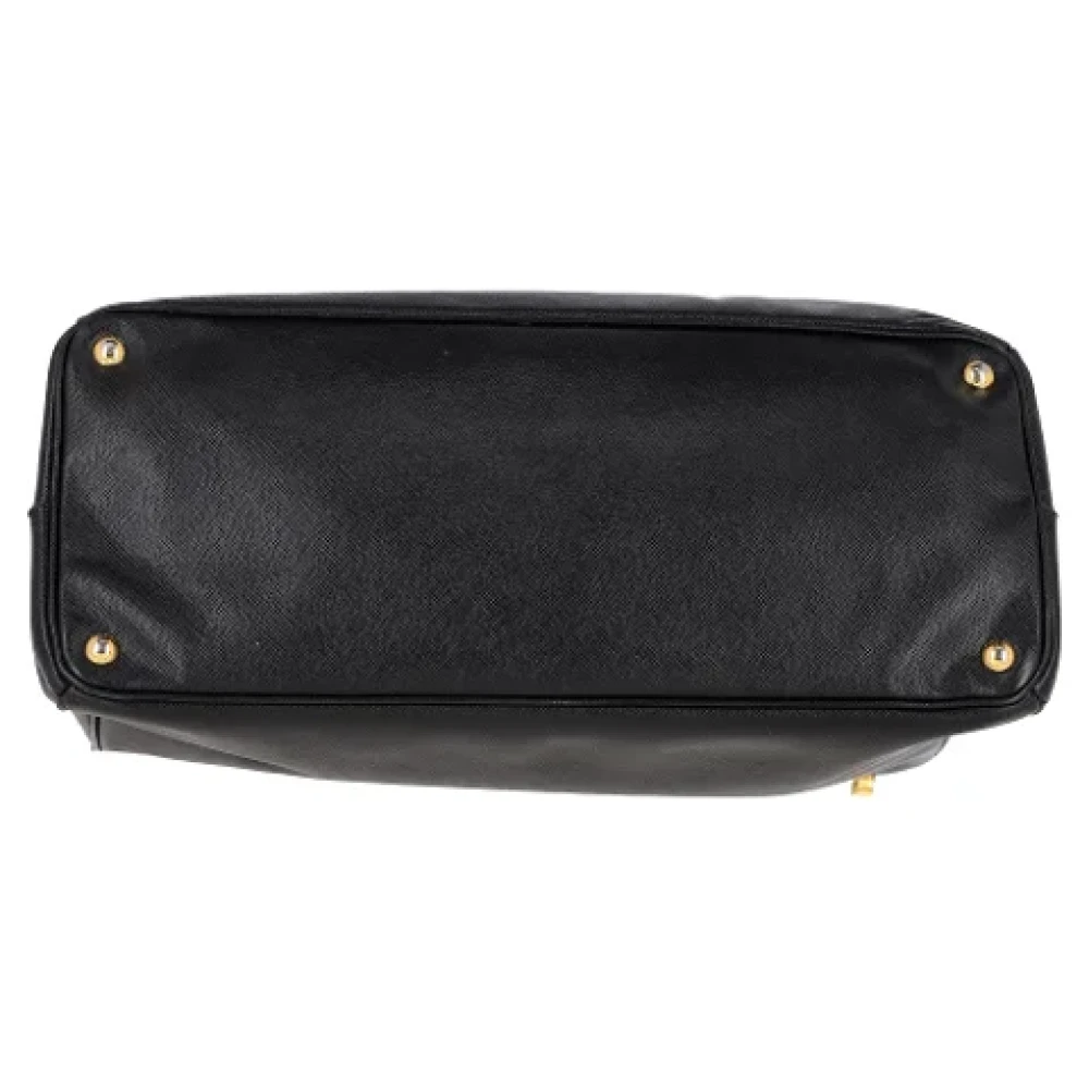 Prada Vintage Pre-owned Leather handbags Black Dames