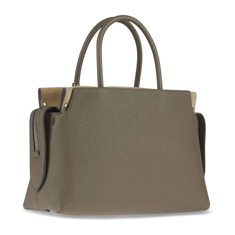 TORY BURCH Pebbled Satchel Tassen Collectie Green Dames