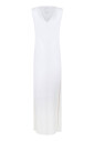 robe-longue-blanche-avec-col-en-v