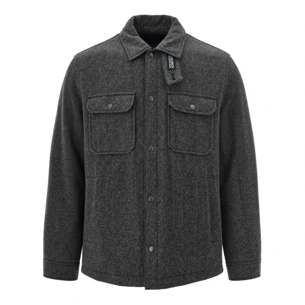 Woolrich Alaskan Shirt Jacket - Male - Light Jackets - Gray - L - Jackets
