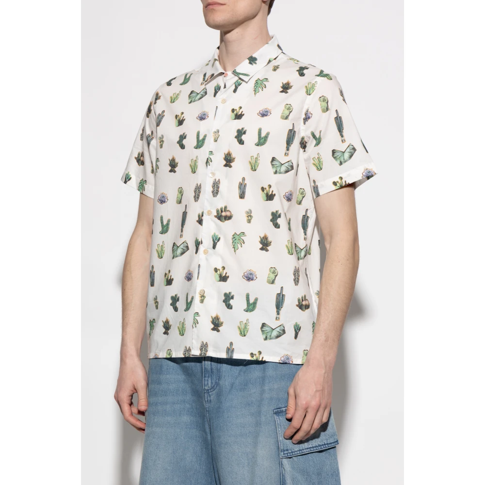 PS By Paul Smith Kortemouwenshirt White Heren