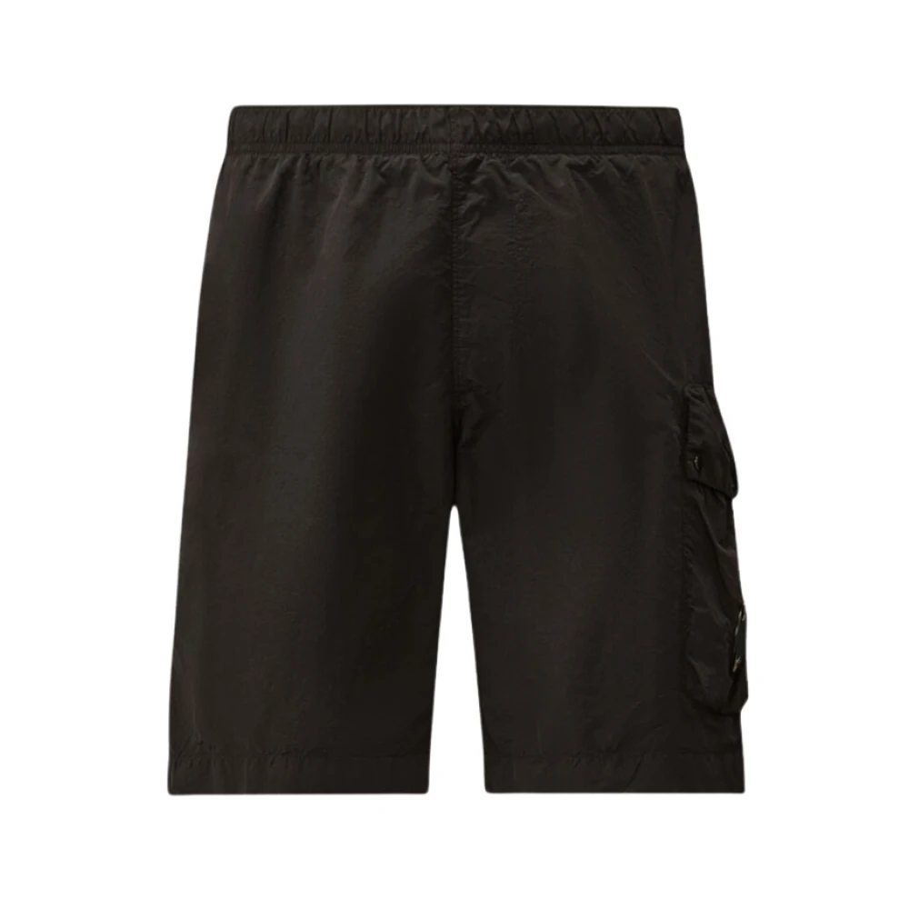C.p. Company Men's Black Cargo Flatt Nylon Swim Shorts