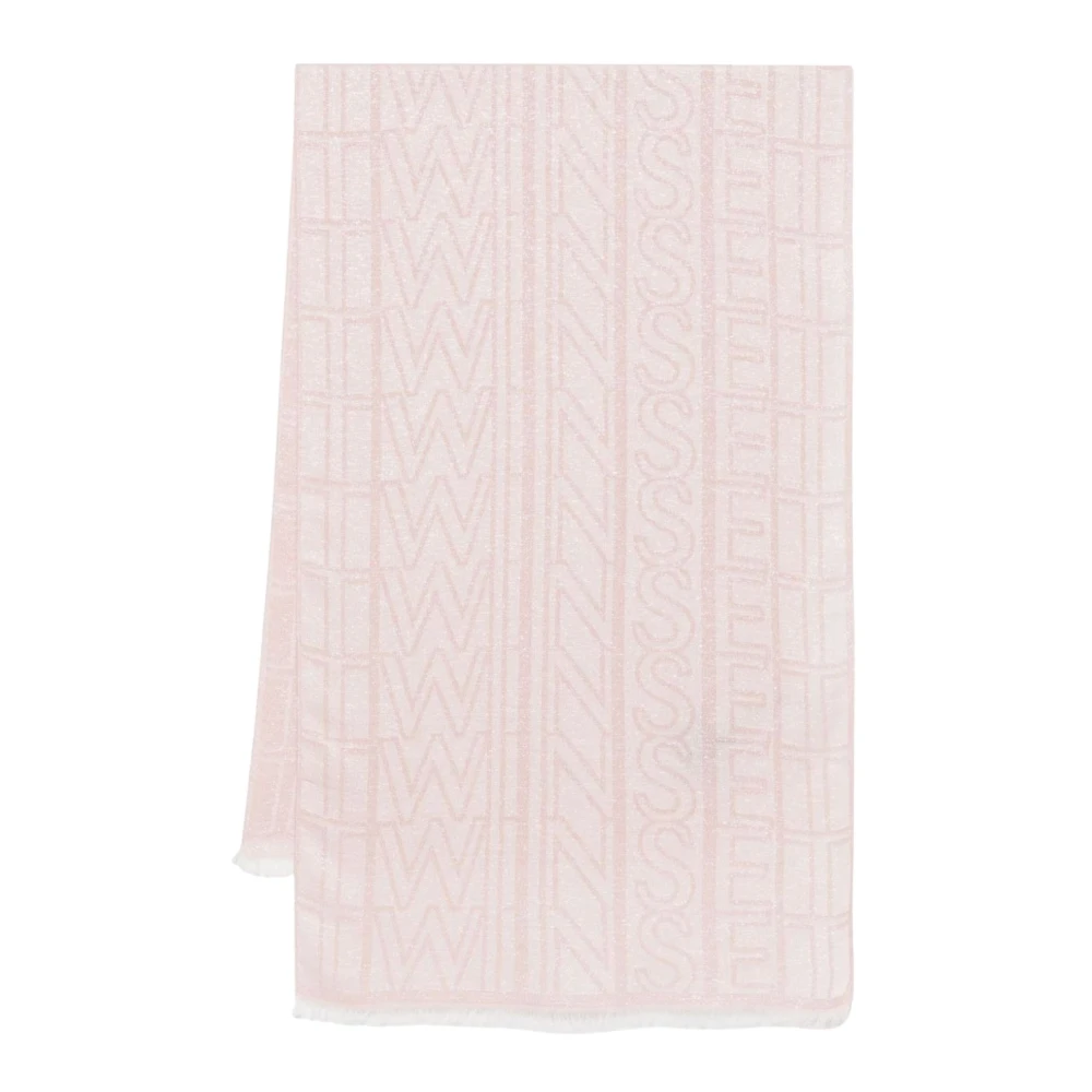 Twinset Roze Glitter Rechthoekige Rode Zoom Top Pink Dames