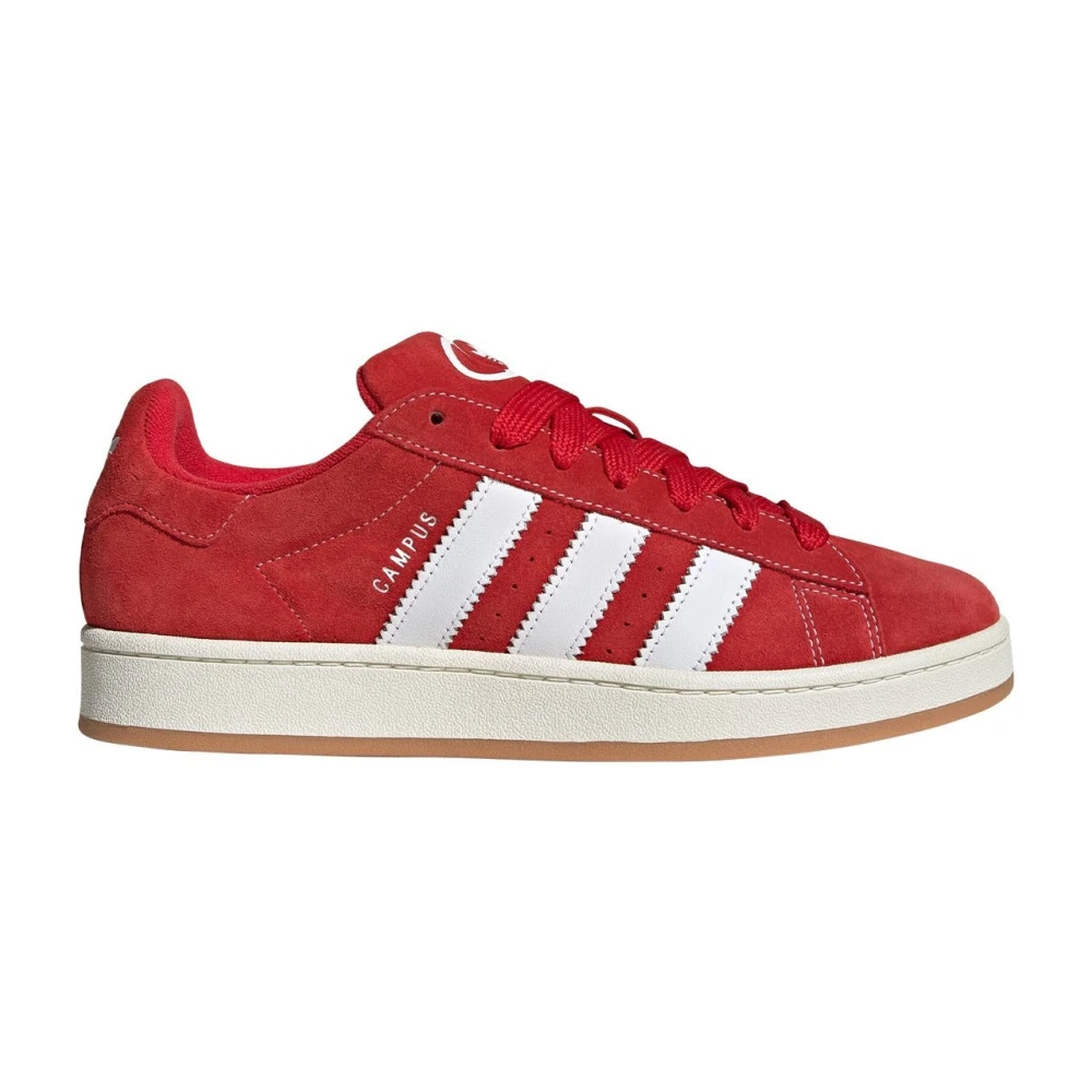 Adidas Röda Campus Sneakers med 3-Stripes Red, Herr