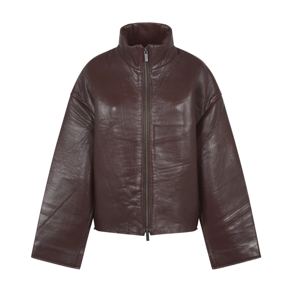Remain Birger Christensen Leren jas Brown Dames