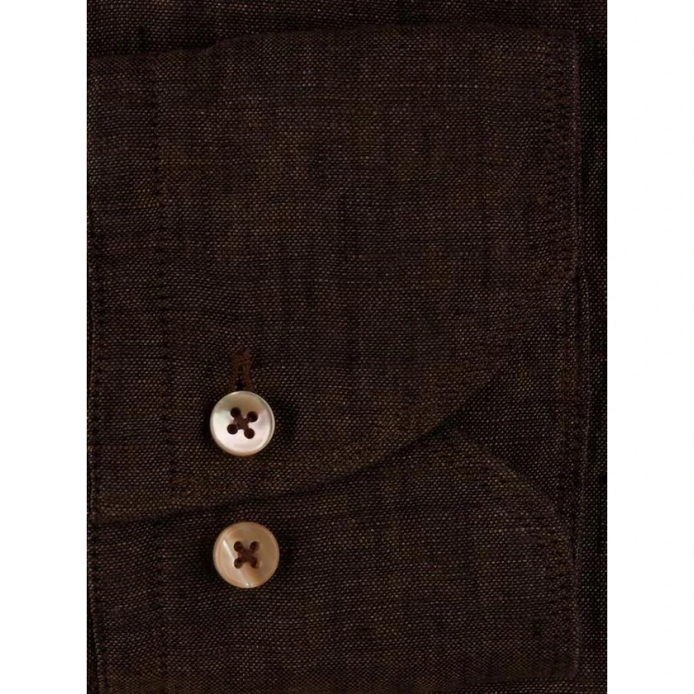 Stenströms Stenstroms shirt fitted body Brown Heren