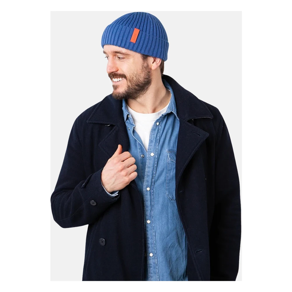Barts Korte Fisherman Beanie Muts Blue Unisex