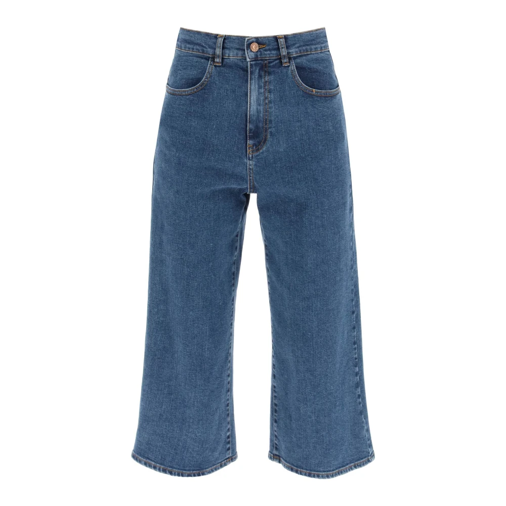 See by Chloé Cropped Jeans Blue Dames