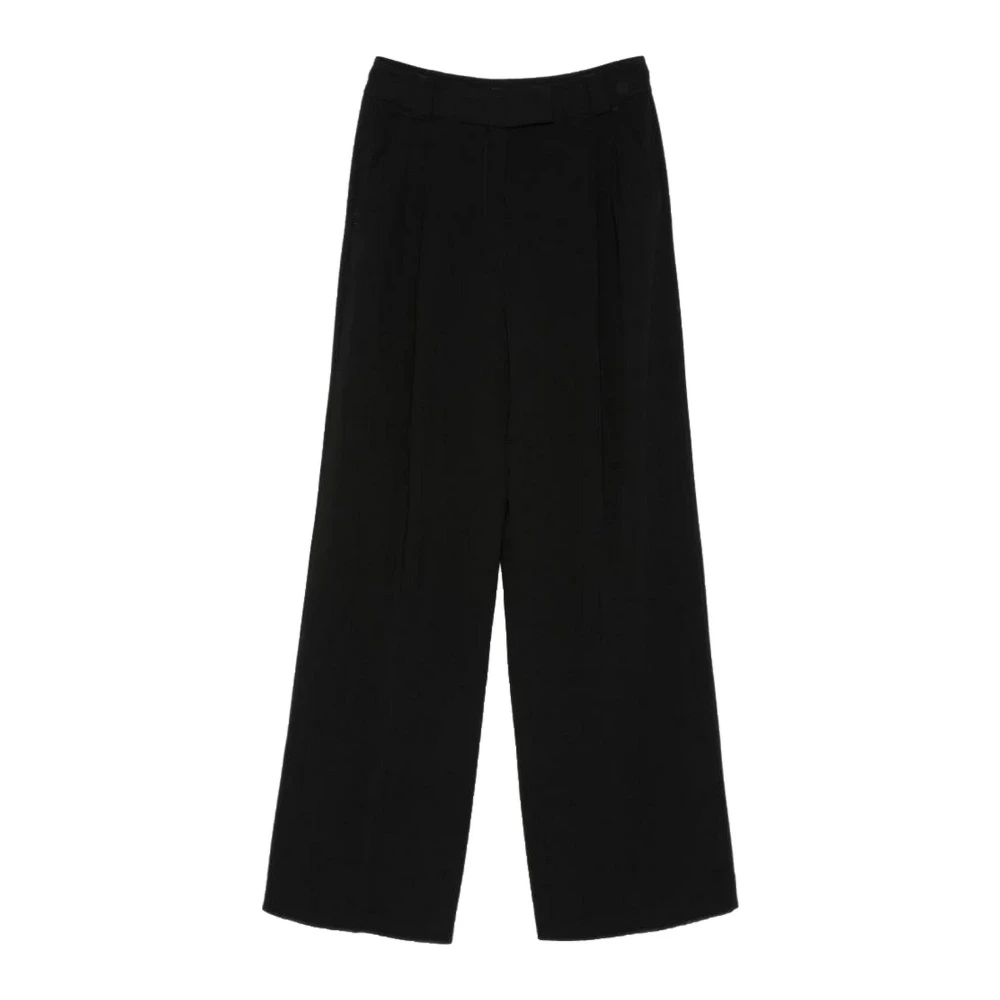Emme Di Marella Women's Black Wide Trousers - Wide Trousers - S - Trousers
