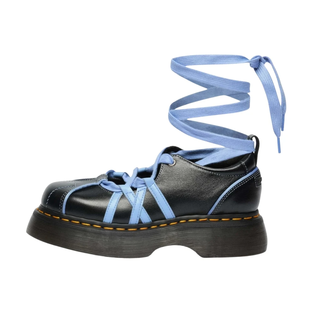 Dr. Martens Buzz Ballerina Gloss Leather - Female - Laced Shoes - Black - 7 Uk - Shoes