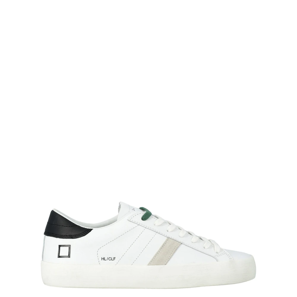 D.a.t.e. Men's White Sneakers, 9 Uk, Hill Low Calf Sneaker