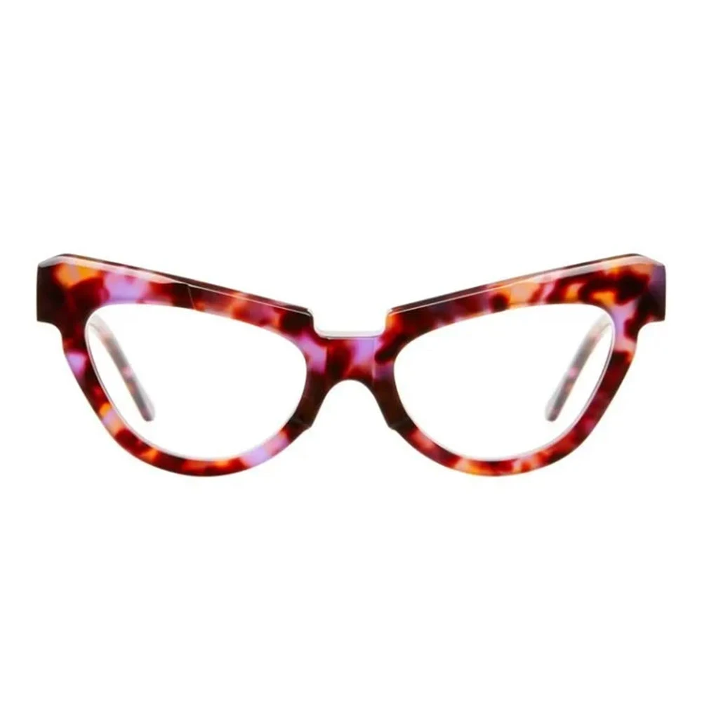 Kuboraum Violet Tortoise Cat-Eye Bril Multicolor Dames