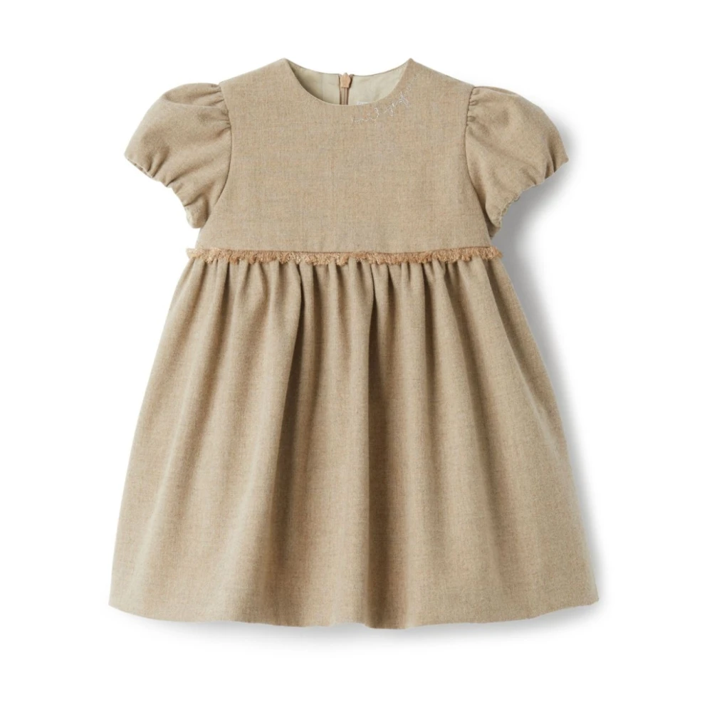 Il Gufo Girls Beige Dresses, 9 M, Stylish 'S Dress Collection