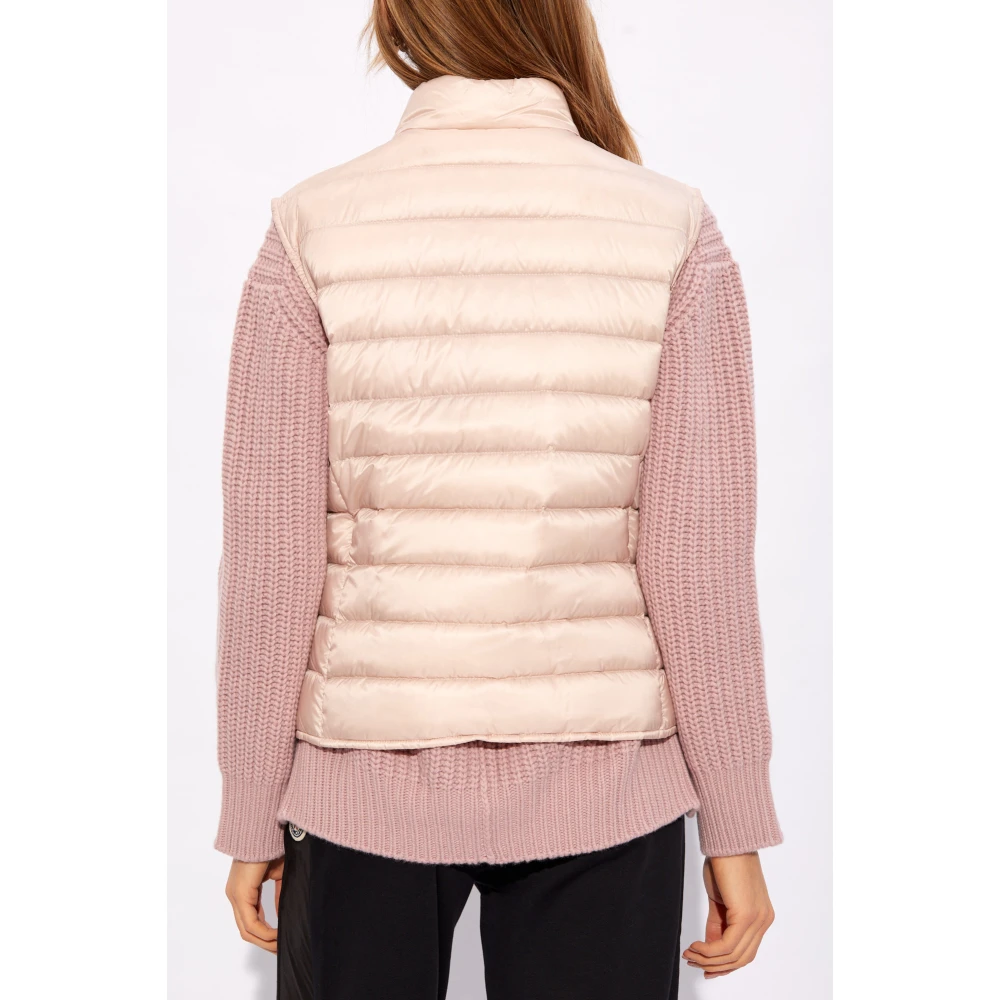 Moncler Liane vest met logo Pink Dames