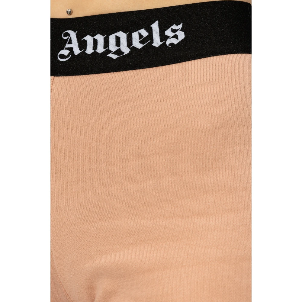 Palm Angels Sweatpants met logo Pink Dames