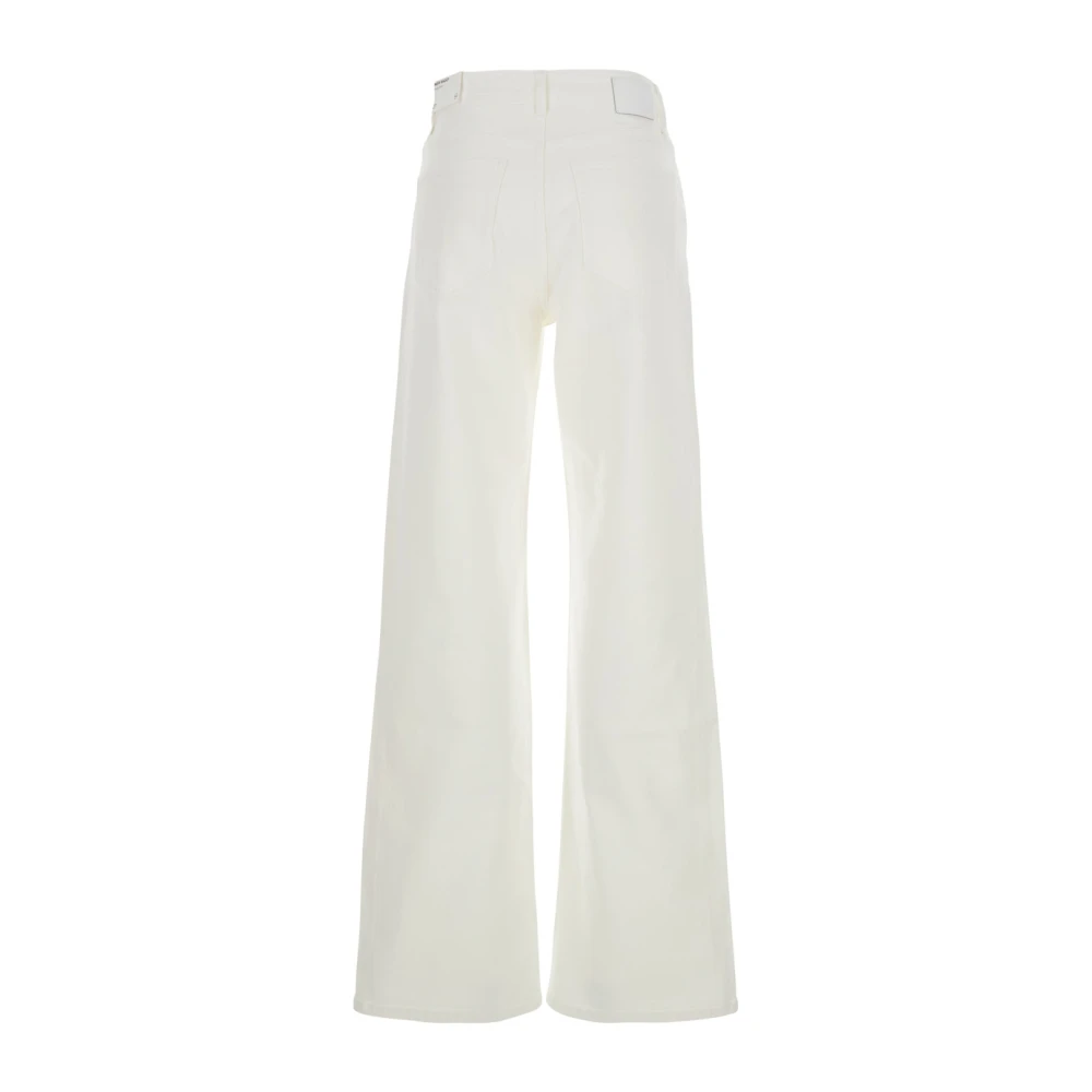 adriano goldschmied Witte Denim Jeans met Riemlussen White Dames