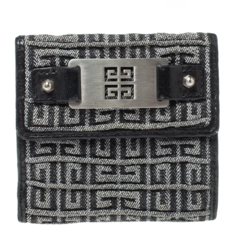 Givenchy Pre-owned Canvas wallets Gray Dames