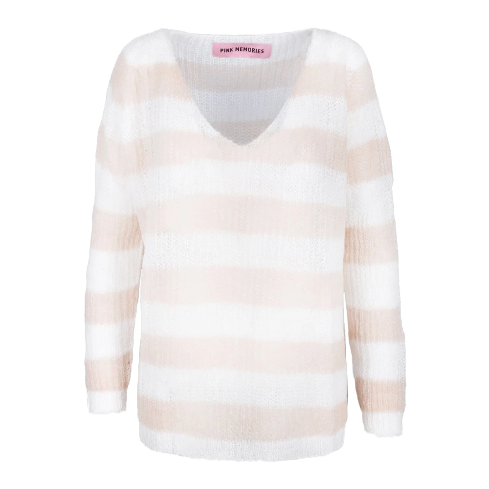 Knitwear > V-neck Knitwear - - Pink Memories - Modalova