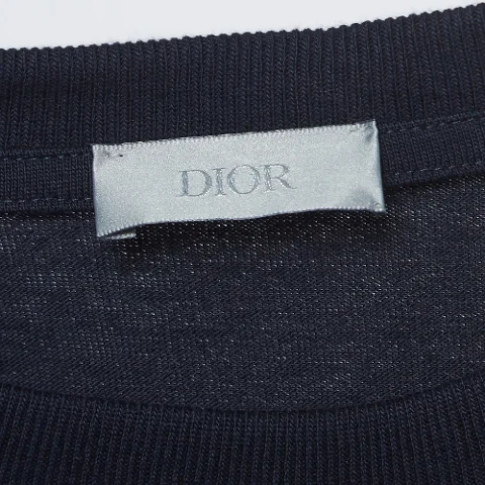 Dior Vintage Pre-owned Cotton tops Blue Dames
