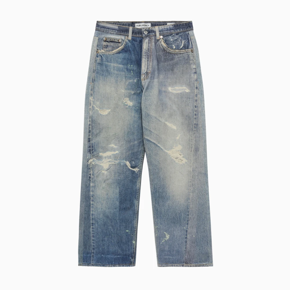 Our Legacy Vintage Denim Flared Jeans Blue Heren