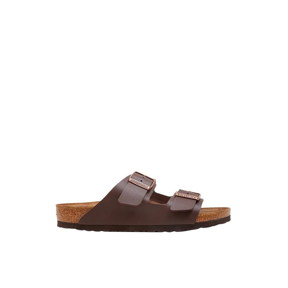 Birkenstock Men's Brown Sliders, 9 Uk, Sandals Arizona Birko-Flor Narrow
