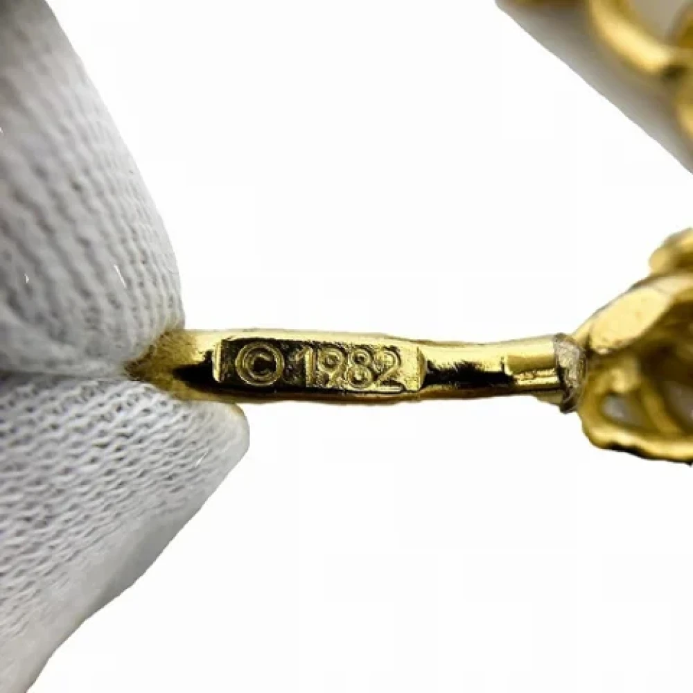 Chanel Vintage Pre-owned Fabric belts Yellow Dames