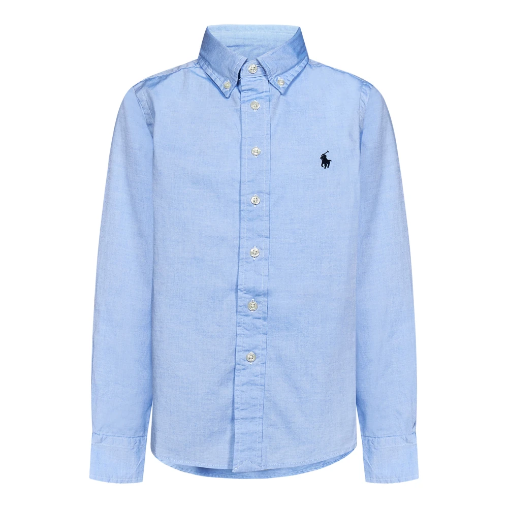 Polo Ralph Lauren Slim Fit Blå Skjorta för Pojkar Blue, Unisex