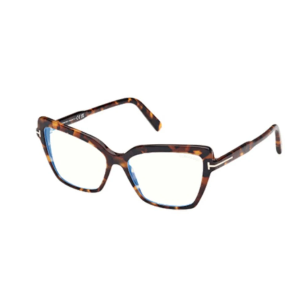 Tom Ford Unisex Brown Glasses, 55 Mm, Cat-Eye Optical Frame