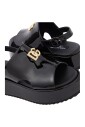 black-leather-girls-sandals