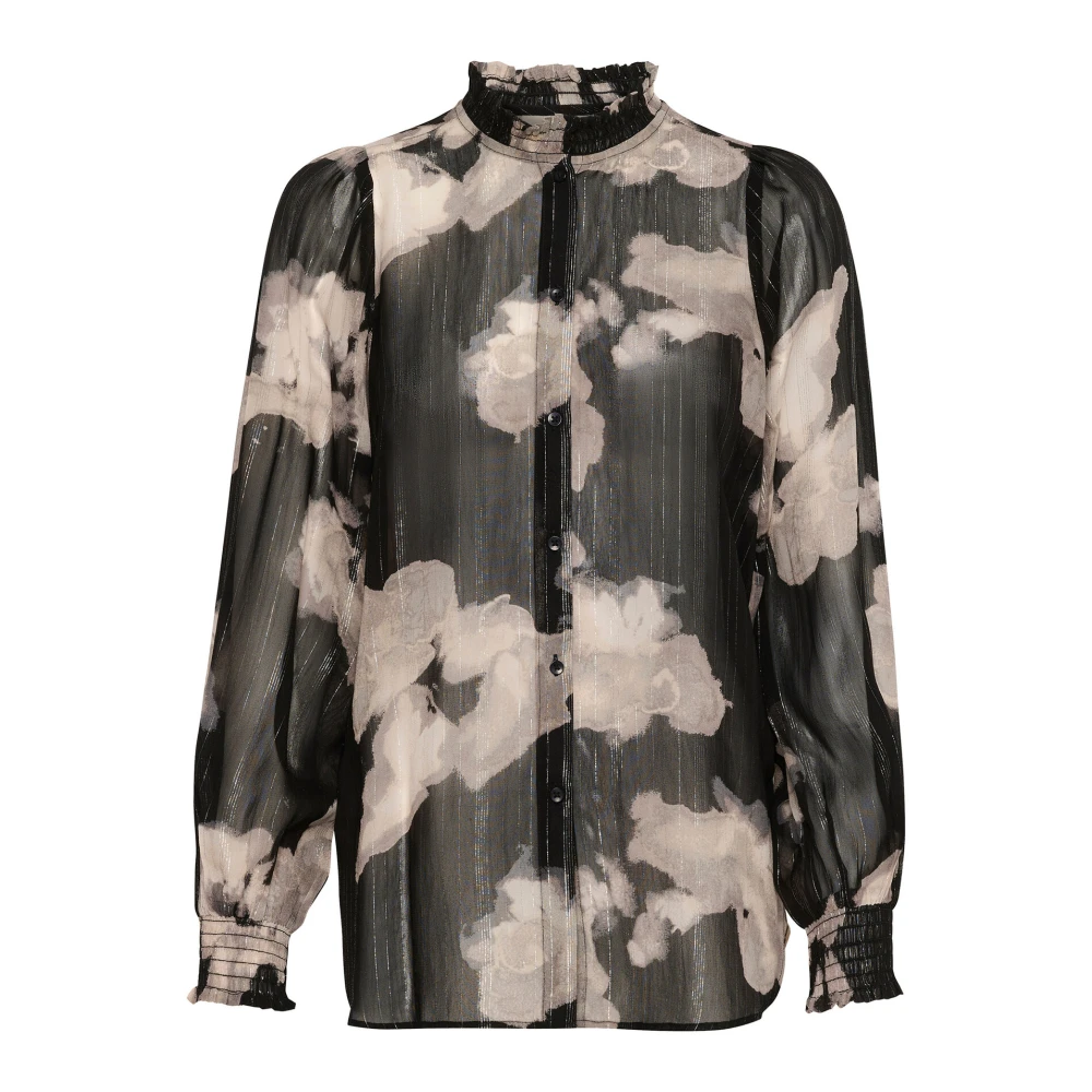 InWear Elegante Floral Mist Blouse Black Dames