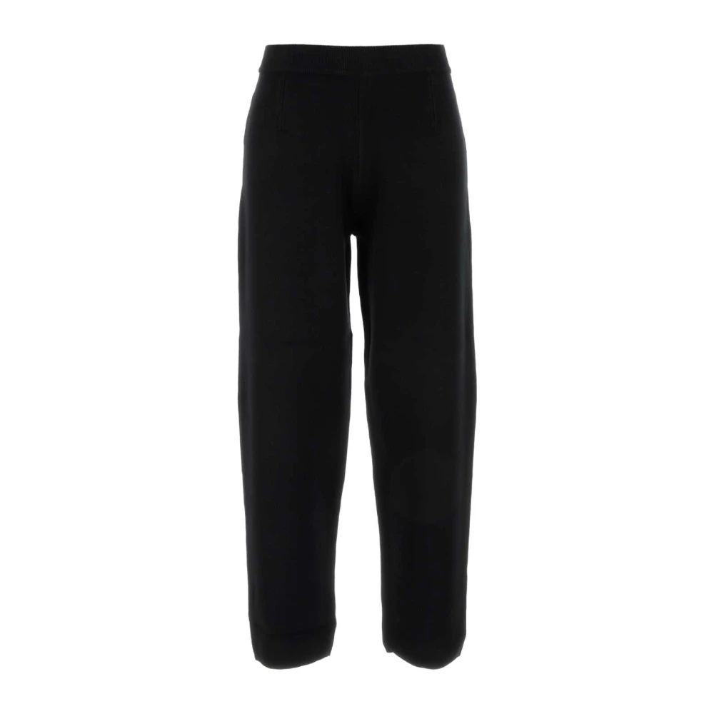 Max Mara Studio Women's Black Straight Trousers, S, Dula Pant