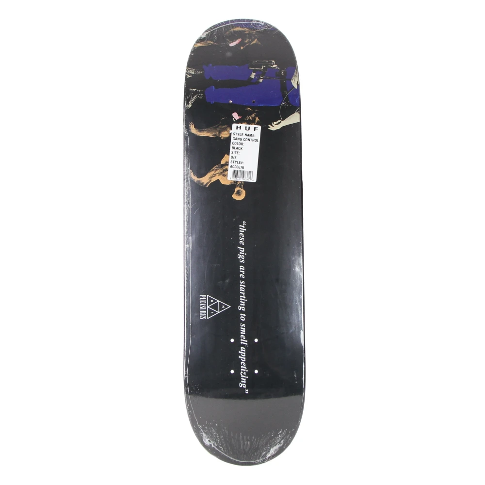 HUF Zwart Heren Skateboard Deck Collabo Model Black Heren
