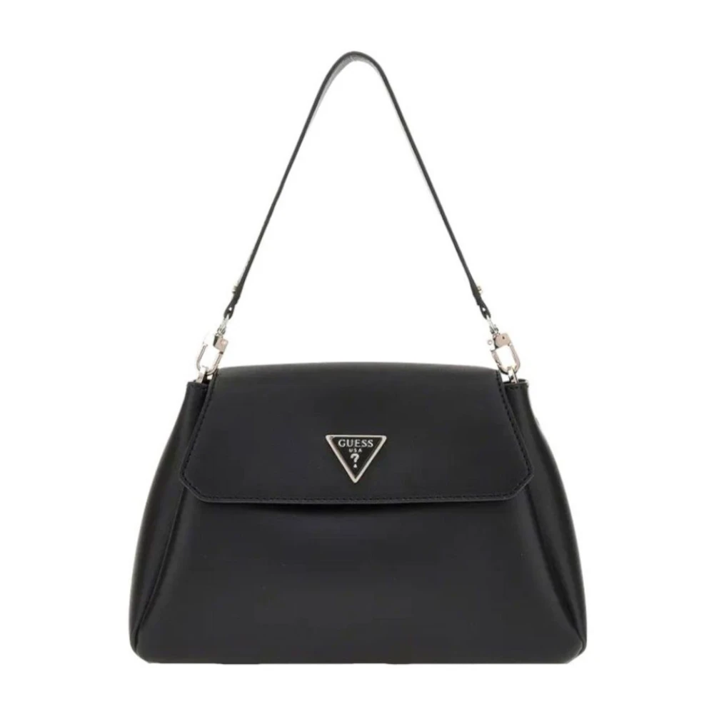 Guess Zwarte Schoudertas met Verstelbare en Afneembare Band Black Dames