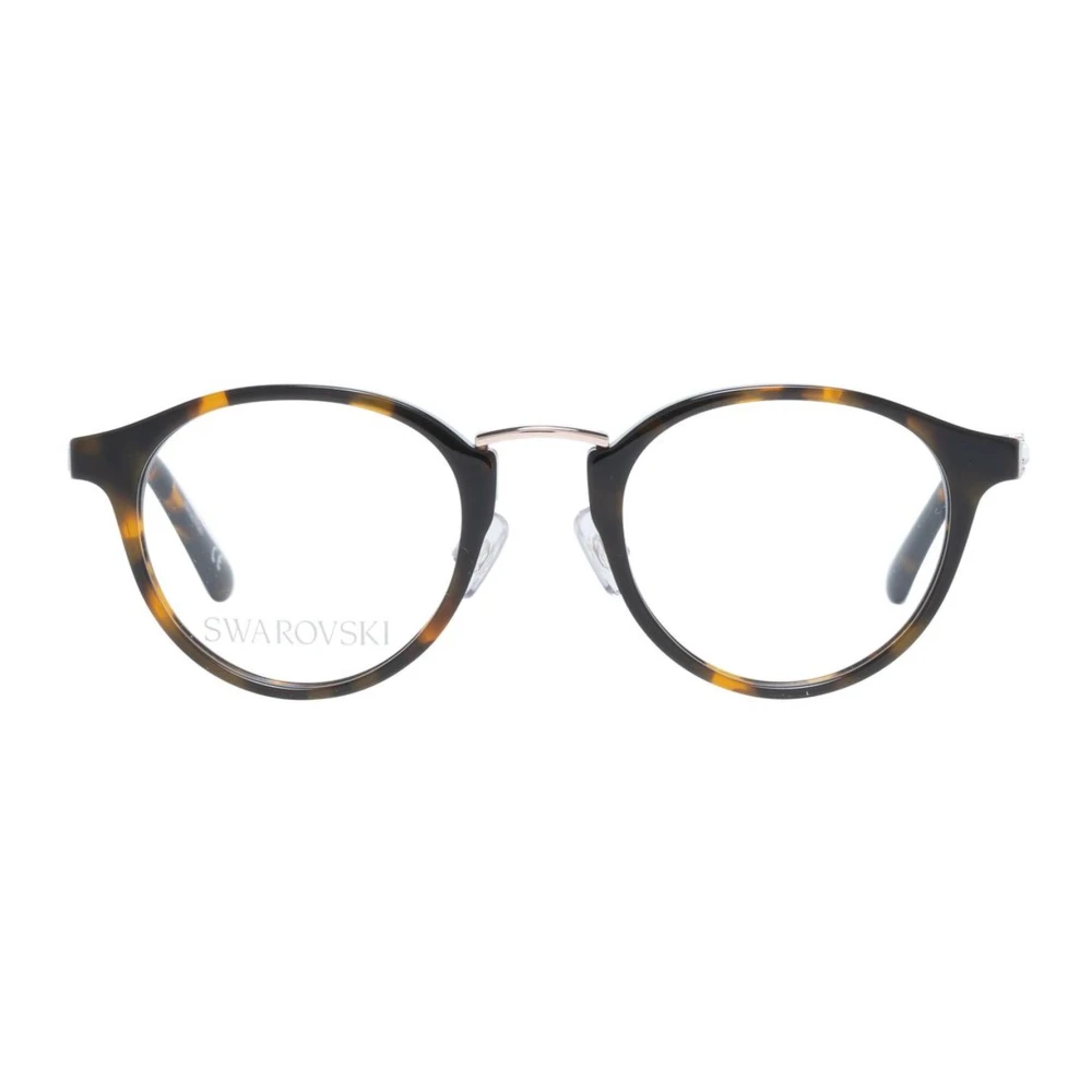Swarovski Bruine Ovale Plastic Optische Monturen Brown Dames
