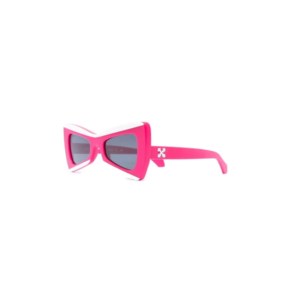Off White Women's Pink/White Cherry Cat-Eye Sunglasses