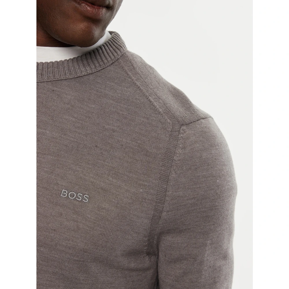 Hugo Boss Heren Avac_C Sweater in Grijs Gray Heren