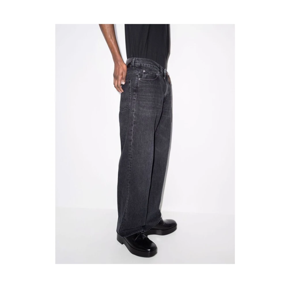 Our Legacy Grijze Katoenen Straight Leg Jeans Gray Heren