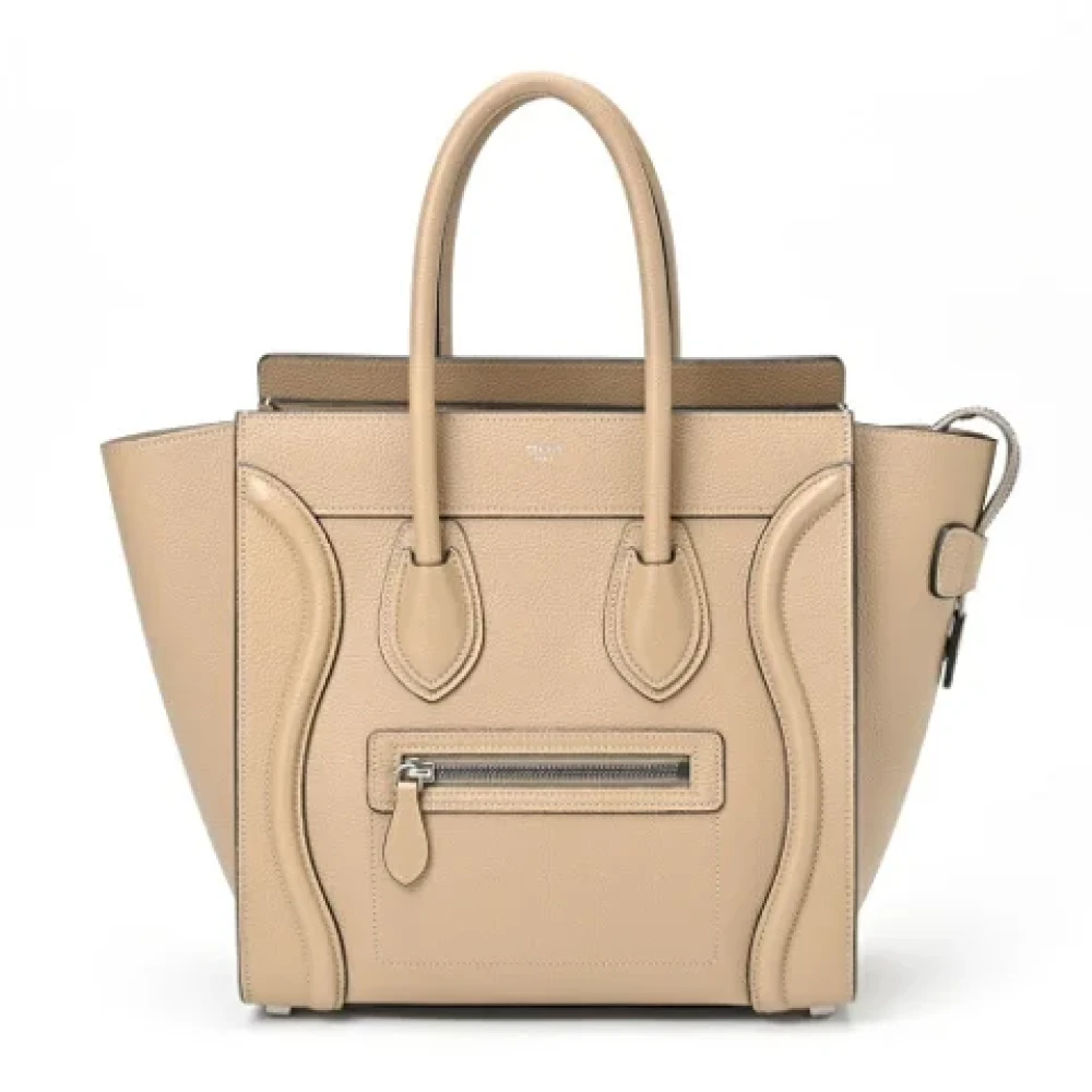 Celine Vintage Pre-owned Fabric celine-bags Beige Dames