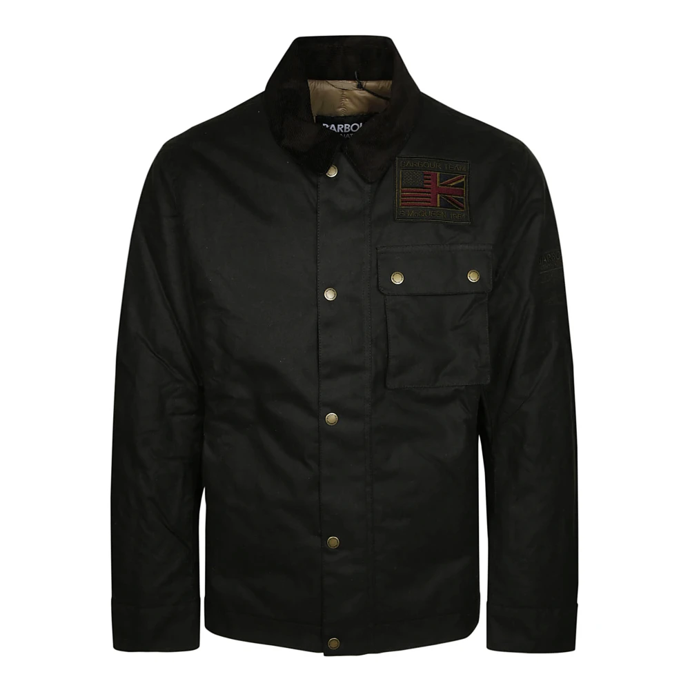 Barbour Steve McQueen Vaxjacka Green, Herr