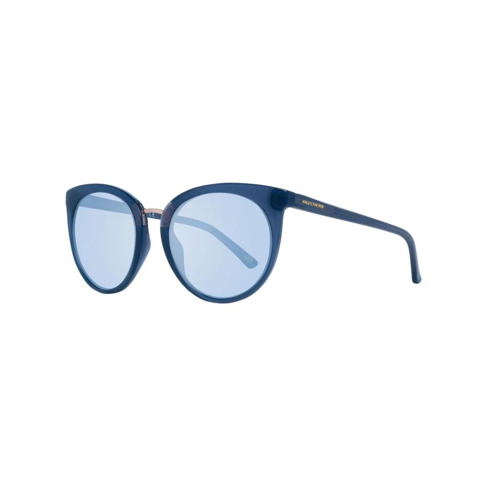 Skechers Women's Blue Sunglasses, One Size, Plastic Sunglasses With Uv Protection