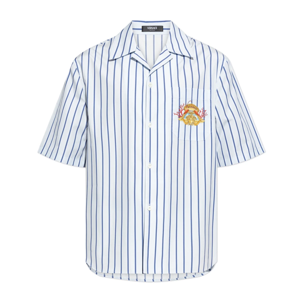 Shirts > Short Sleeve Shirts - - Versace - Modalova