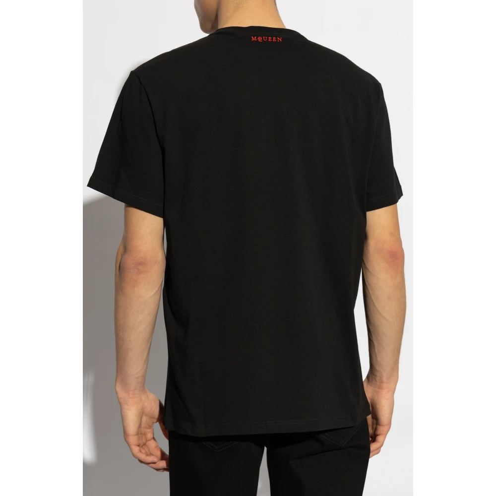 alexander mcqueen Bedrukt T-shirt Black Heren