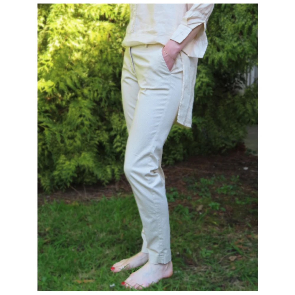 Mason's New York Micro Geprinte Broek Beige Dames