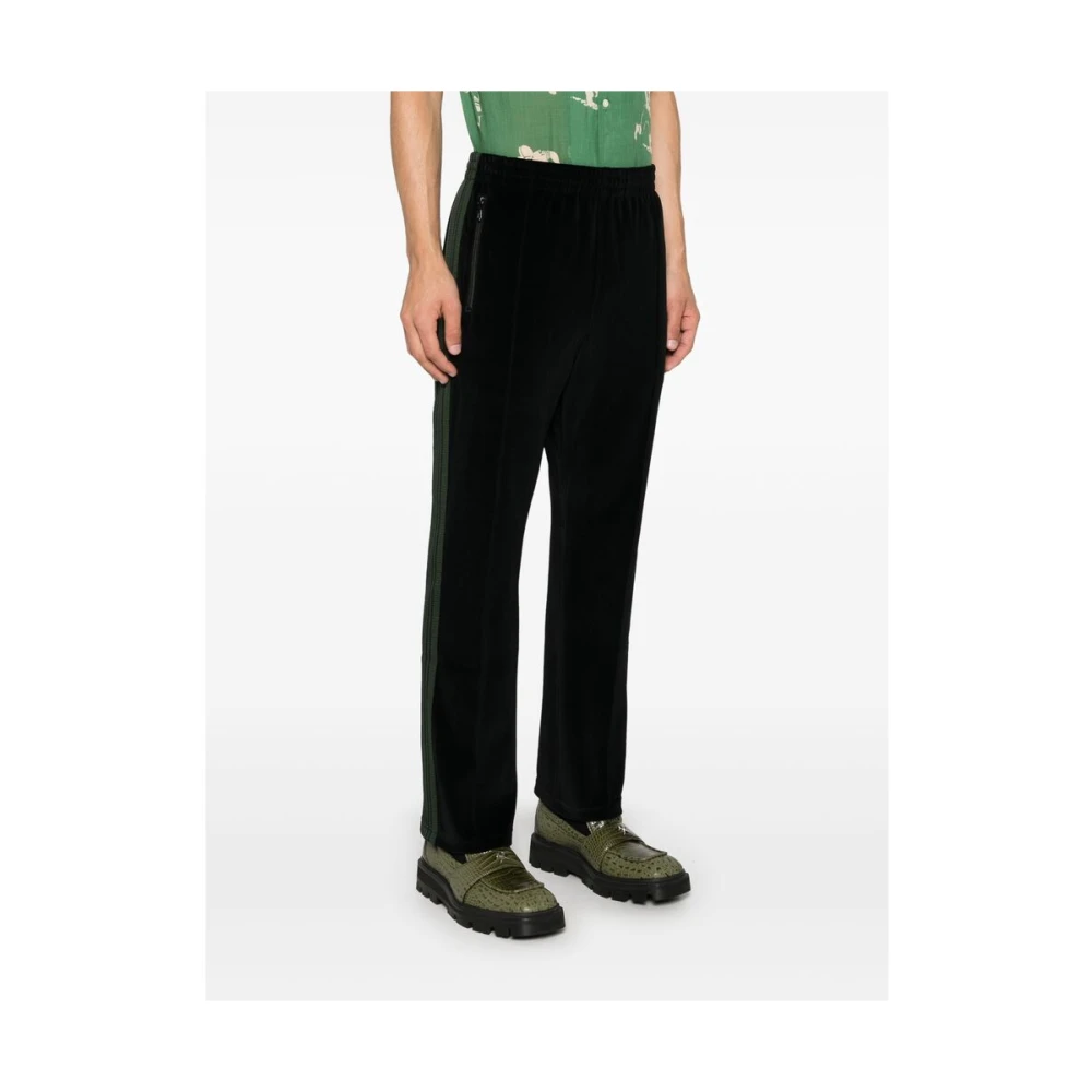 Needles Velours Elastische Taillebroek Black Heren